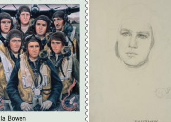 World War II flying officer Hec Harrison featured on Australia Post Stamp