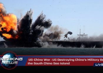 US-China War (May 23, 2020): US Destroying China's Military Bases in the South China Sea Island