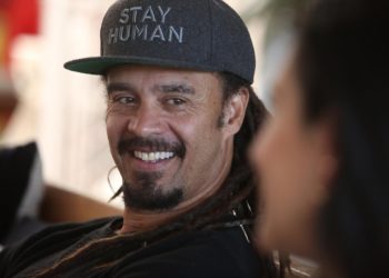 Michael Franti says positivity is more important than politics now