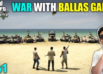 BIGGEST GANG WAR WITH BALLAS GANG | GTA V GAMEPLAY #41