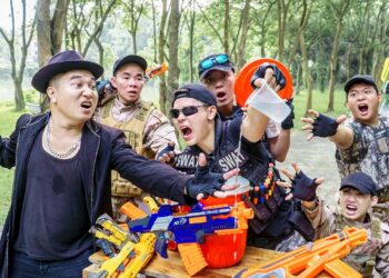 LTT Nerf War : SEAL X Warriors Nerf Guns Fight Crime Group Dr.Lee Crazy Duo Sniper Marines