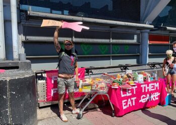 Extinction Rebellion activists launch new political party – by stealing trolleys of food