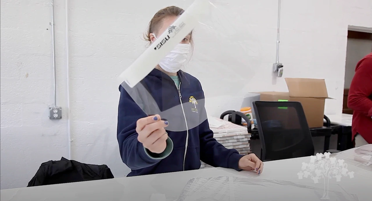 Ann Arbor T-shirt Company made 25,000 face shields for health care workers