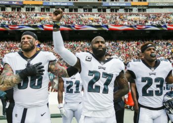 Saquon Barkley, Patrick Mahomes lead NFL players’ Black Lives Matter protest against Roger Goodell