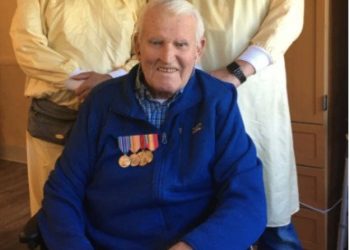 After surviving COVID-19, World War II veteran gets his overdue service medals