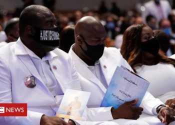 George Floyd’s funeral hears calls for racial justice