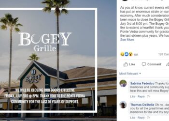 Ponte Vedra’s number one sports bar closing down