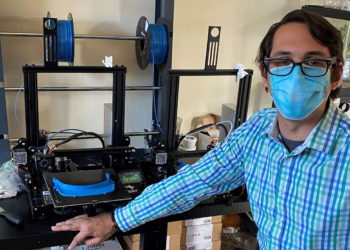 Music Teacher’s ‘Weekend’ Project Turns Into Almost 40,000 Face Shields : NPR