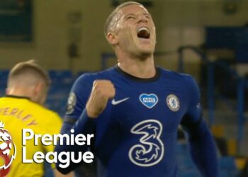 Ross Barkley scores Chelsea's third goal against Watford | Premier League | NBC Sports