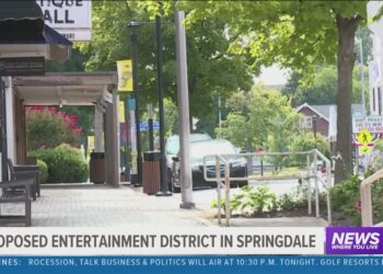 Proposed entertainment district in Springdale