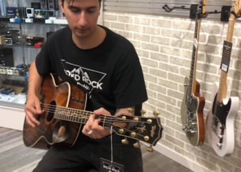 Local man opens music store and offers custom-made guitars