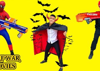 Nerf War Movies: Spider X Warriors Nerf Guns Fight Criminal Group Attack on Monster Suck Blood