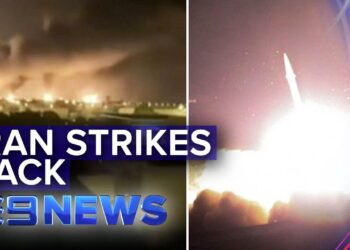 Iran launches missiles on two US military bases in Iraq | Nine News Australia