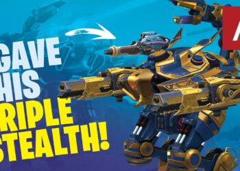 War Robots – Scorpion with TRIPLE STEALTH using NEW Cloaking Module WR Max Gameplay