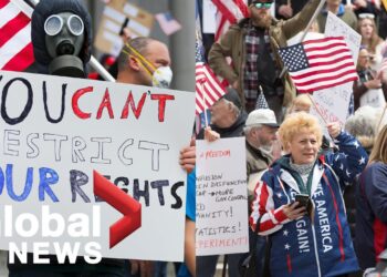 Coronavirus outbreak: Hundreds protest COVID-19 lockdown measures across the US