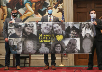 Memorial to Missouri COVID-19 victims a political call to action