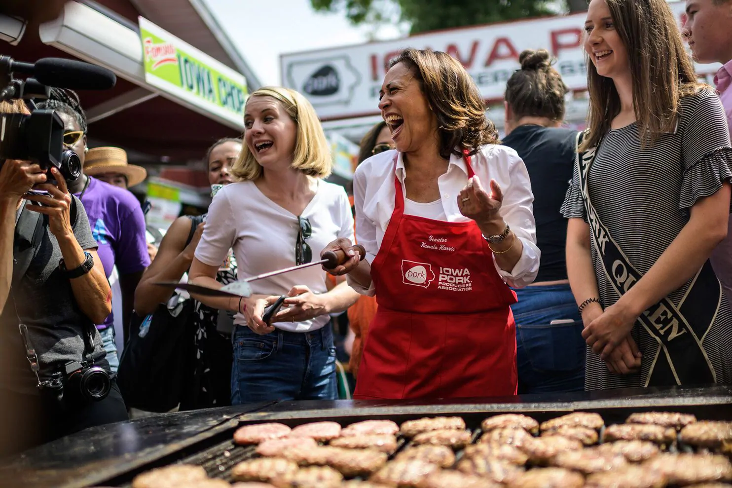 Kamala Harris is proving that politics and cooking can mix