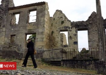 Oradour-sur-Glane: Uproar after France Nazi massacre site vandalised