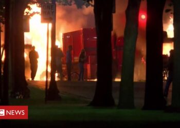 Kenosha shooting: Protests erupt after US police shoot black man