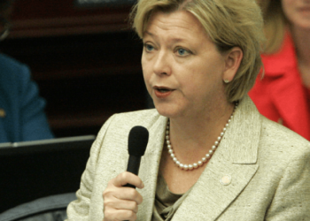 In political comeback bid, Janet Adkins antes up