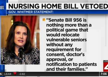 Michigan governor vetos nursing home bill calling it a ‘political game’