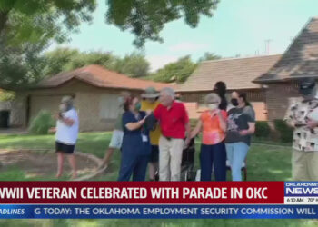 Parade honors 96-year-old World War II veteran