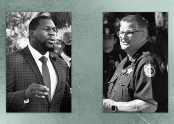 The sheriff’s race pitting Trump against Black Lives Matter