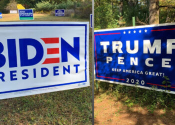 Political sign theft motivates Eau Claire neighbors to put more up