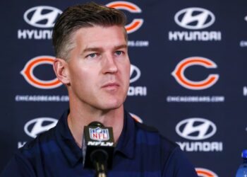 Chicago Bears general manager Ryan Pace discusses team before Week 3 game versus Atlanta Falcons