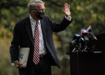 65% of Ohioans living in red counties, DeWine says