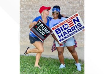 Neighbors on opposing sides of politics show love can still live between them