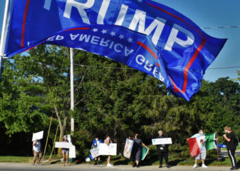 Provocative Conservative Display In Goshen Becomes Microcosm For Political Tension