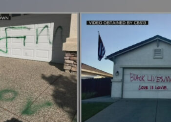 Two Lincoln Homes Showing Political Support Vandalized With Spray Paint – CBS Sacramento