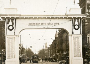 Marion County 200 Victory arch built to celebrate end of World War 1