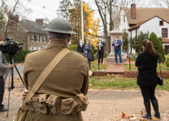 Refreshed World War I Statue Shines On Veterans Day