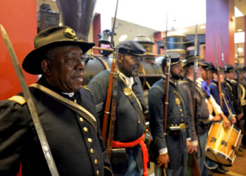 Flags placed in Oak Hill Cemetery to honor black Civil War soldiers