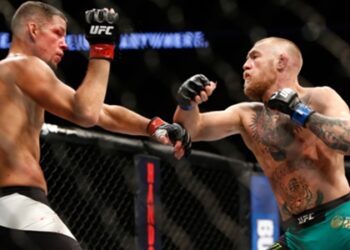 Conor McGregor, Nate Diaz renew their rivalry: ‘You couldn’t even win your own belt they made for you’